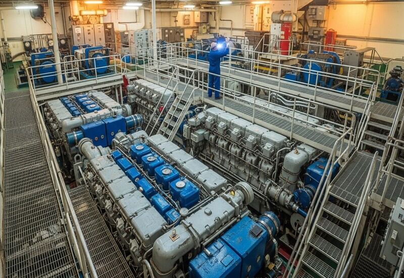 Marine Engine Room Supplies Marine engine room maintenance chemicals, descalers, and degreasers supplied by ship chandlers in Oman